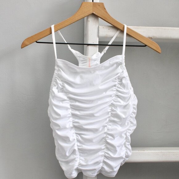 FP Movement by Free People Tops - FP Movement Free People Women's Shirr Enough Tank Top - White Size Large